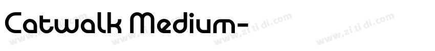 Catwalk Medium字体转换